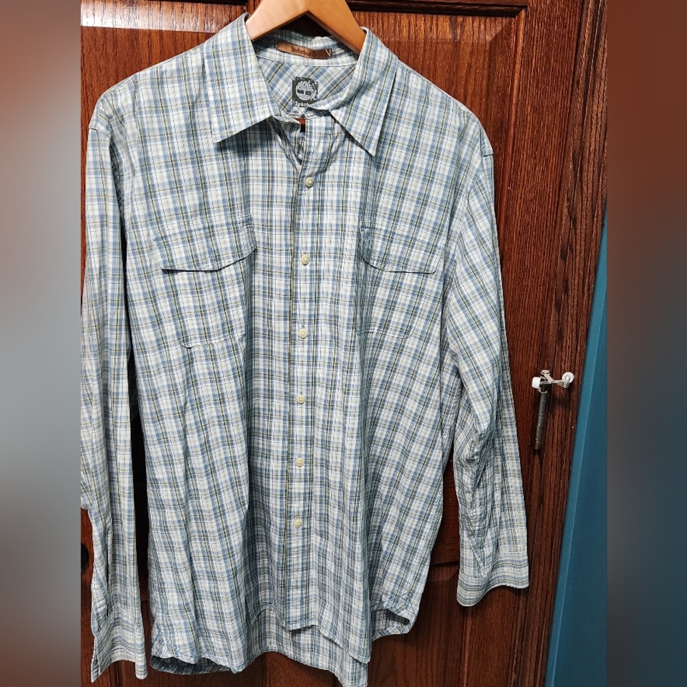 Timberland long sleeved mens botton down shirt